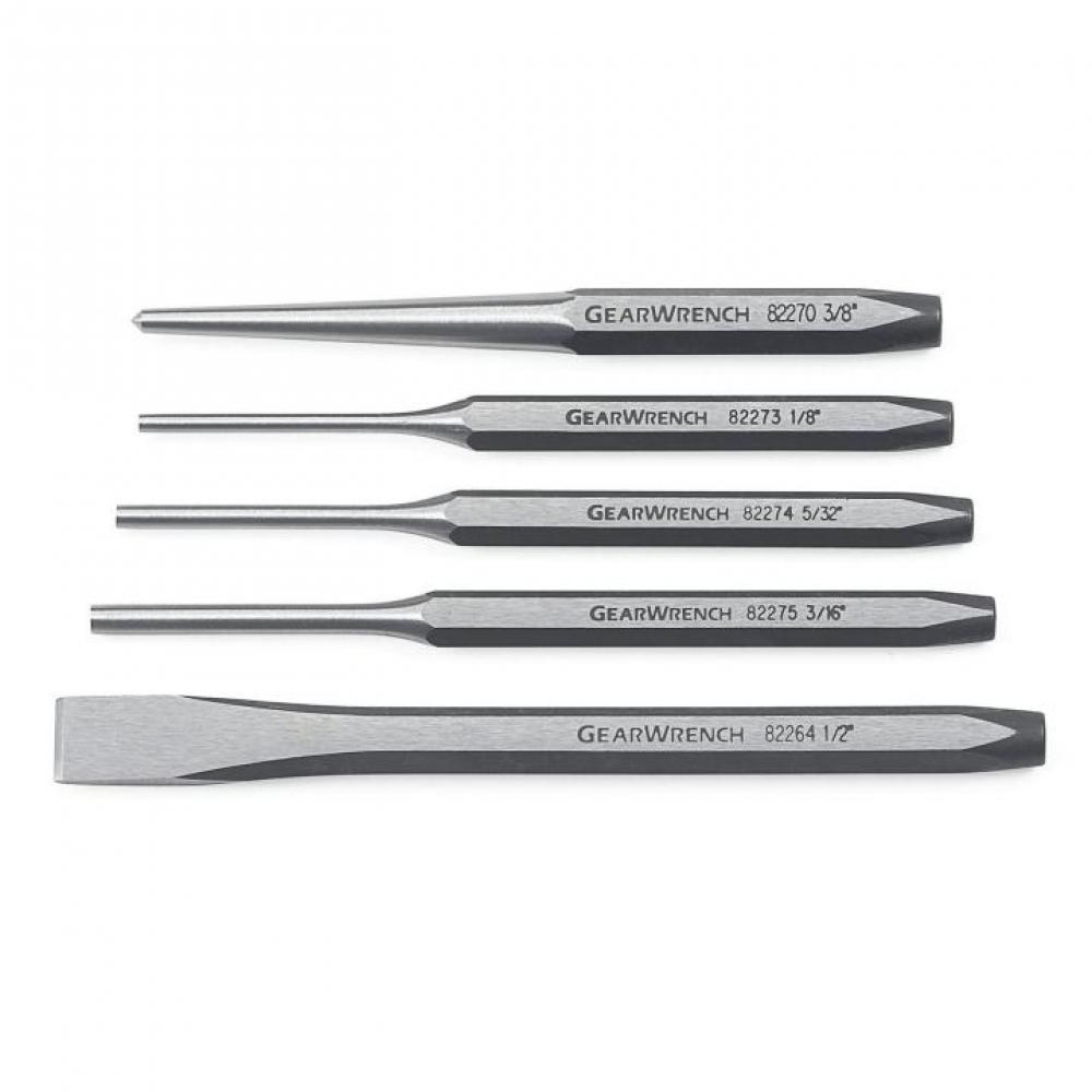 5 Pc. Punch and Chisel Set<span class=' ItemWarning' style='display:block;'>Item is usually in stock, but we&#39;ll be in touch if there&#39;s a problem<br /></span>