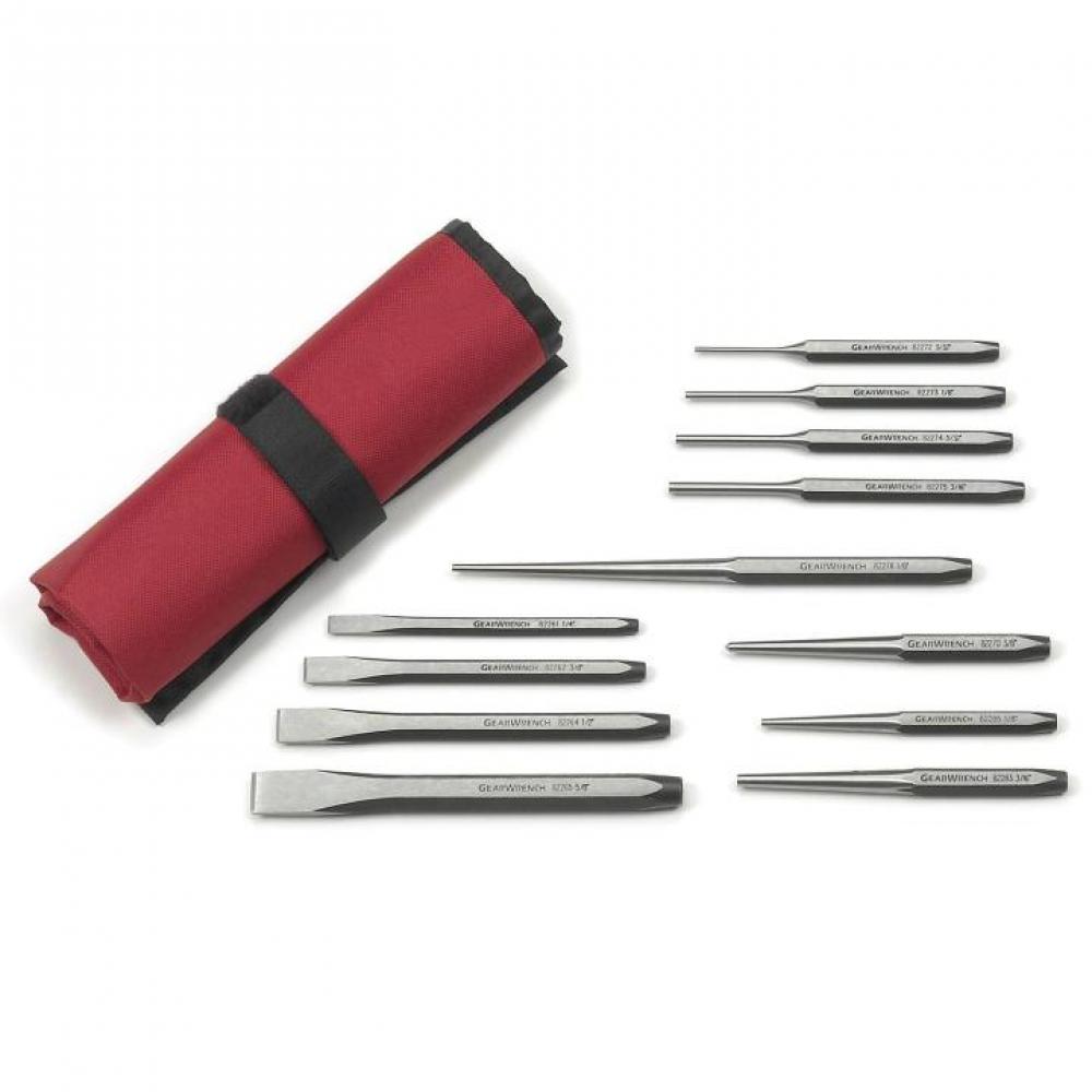 12 Pc. Punch and Chisel Set<span class=' ItemWarning' style='display:block;'>Item is usually in stock, but we&#39;ll be in touch if there&#39;s a problem<br /></span>