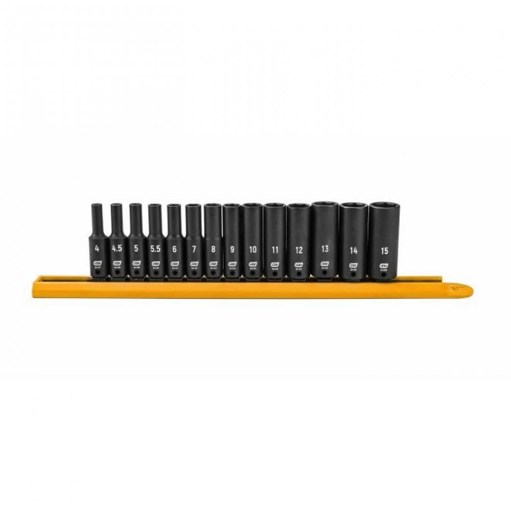 14 Pc. 1/4&#34; Drive 6 Point Metric Deep Impact Socket Set<span class=' ItemWarning' style='display:block;'>Item is usually in stock, but we&#39;ll be in touch if there&#39;s a problem<br /></span>