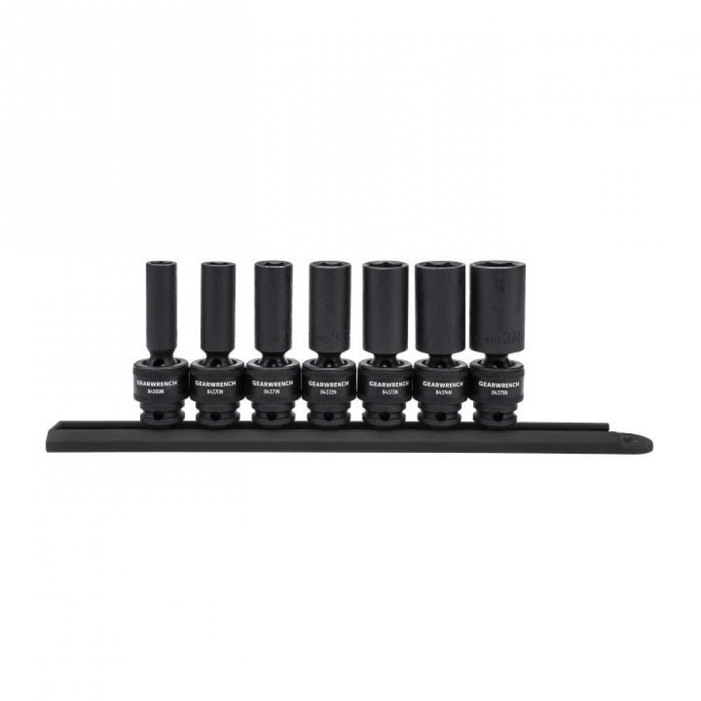 7 Pc. 3/8&#34; Drive 6 Point SAE Deep Universal Impact Socket Set<span class=' ItemWarning' style='display:block;'>Item is usually in stock, but we&#39;ll be in touch if there&#39;s a problem<br /></span>