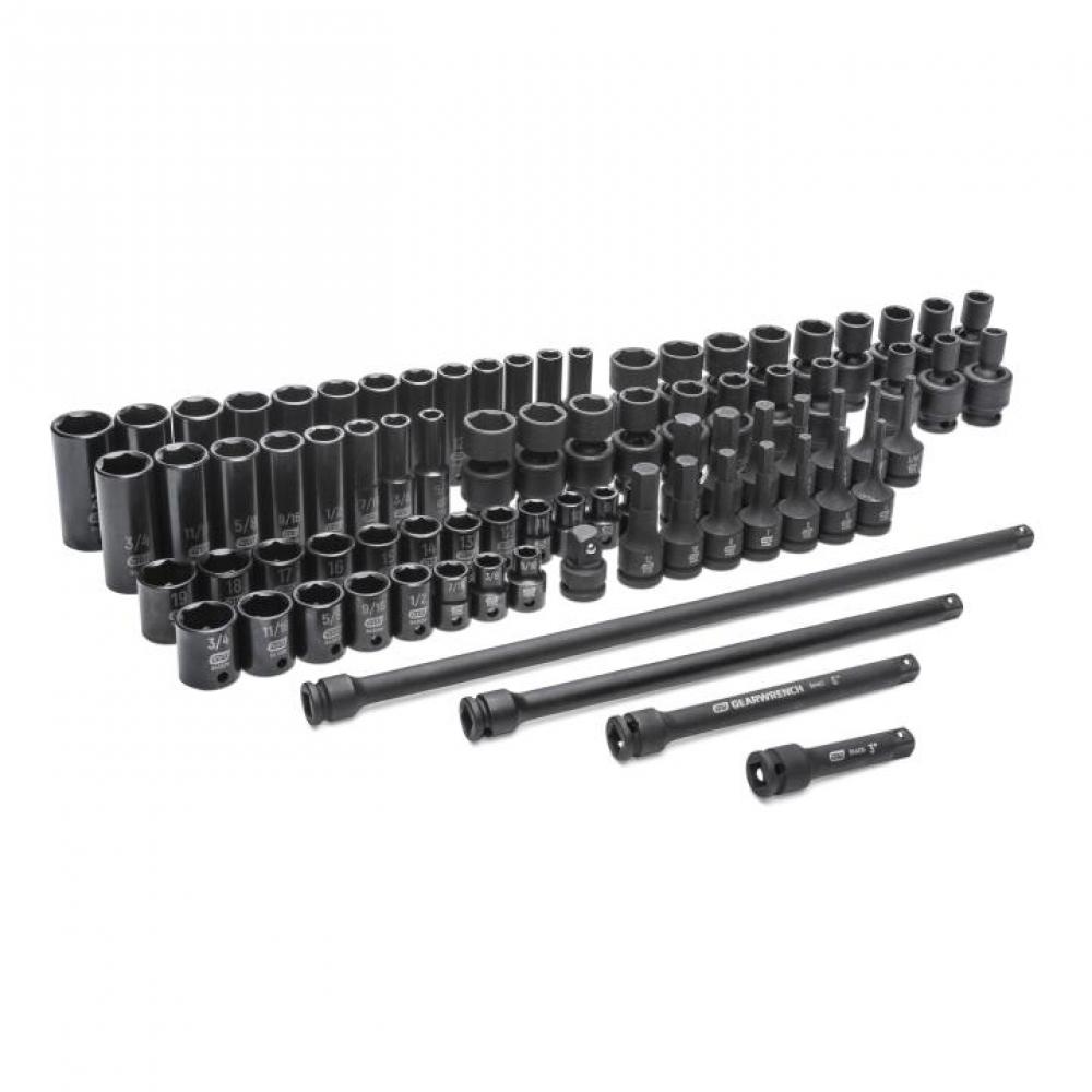 80 Pc. 3/8&#34; Drive SAE/Metric Master Impact Socket Set<span class=' ItemWarning' style='display:block;'>Item is usually in stock, but we&#39;ll be in touch if there&#39;s a problem<br /></span>