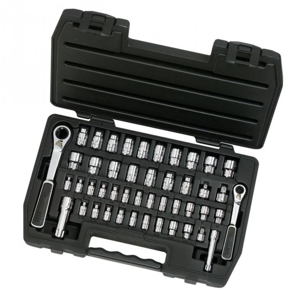 46 Pc. 1/4&#34; and 3/8&#34; Drive 6 Point SAE/Metric Pass-Thru™ Mechanics Tool Set<span class=' ItemWarning' style='display:block;'>Item is usually in stock, but we&#39;ll be in touch if there&#39;s a problem<br /></span>