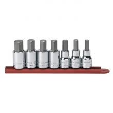 GearWrench 80721 - 7 Pc. 1/2" Drive SAE Hex Bit Socket Set