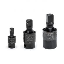 GearWrench 84960 - 3 Pc. 1/4", 3/8" and 1/2" Drive X-Core™ Pinless Impact Universal Joint Set