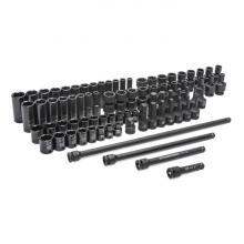 GearWrench 89093 - 80 Pc. 3/8" Drive SAE/Metric Master Impact Socket Set