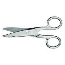 Crescent Wiss 175E5V - 5" Electrician Scissors - Serrations Along Entire Bottom Blade