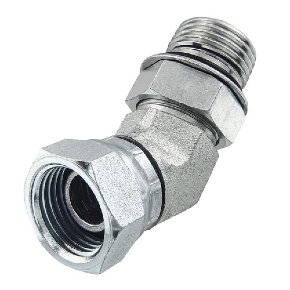 1/2&#34;x7/8-14&#34; Female Pipe Swivel Elbow 45° w/O-Ring Nylon<span class=' ItemWarning' style='display:block;'>Item is usually in stock, but we&#39;ll be in touch if there&#39;s a problem<br /></span>