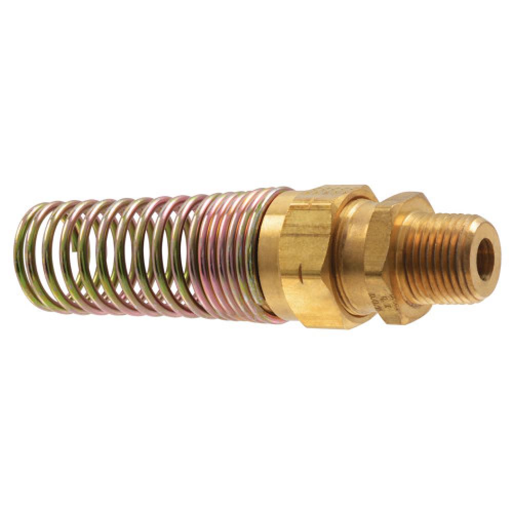 3/8&#34;x1/2&#34; D.O.T. Air Brake Connector w/Spring Guard Brass<span class=' ItemWarning' style='display:block;'>Item is usually in stock, but we&#39;ll be in touch if there&#39;s a problem<br /></span>