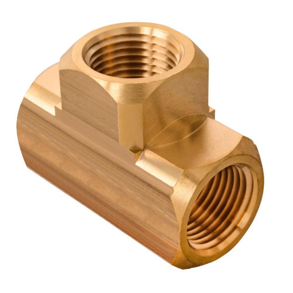 1/8&#34; Pipe Tee Extruded Brass<span class=' ItemWarning' style='display:block;'>Item is usually in stock, but we&#39;ll be in touch if there&#39;s a problem<br /></span>