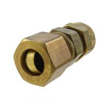 Paulin D62PC-4 - 1/4" Poly Tube Seal Union Brass