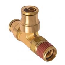 Paulin D7071DT-6B - 3/8"x1/4" PTC Air Brake Male Run Tee Brass