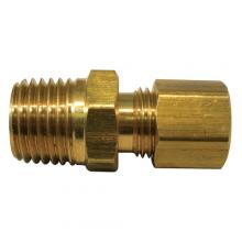 Paulin D68-4C - 1/4"x3/8" Compression Connector Brass