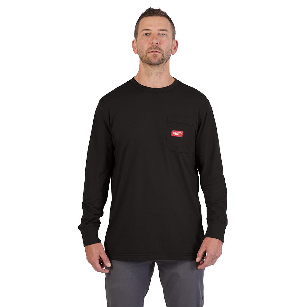 GRIDIRON™ Pocket T-Shirt - Long Sleeve Black M<span class=' ItemWarning' style='display:block;'>Item is usually in stock, but we&#39;ll be in touch if there&#39;s a problem<br /></span>