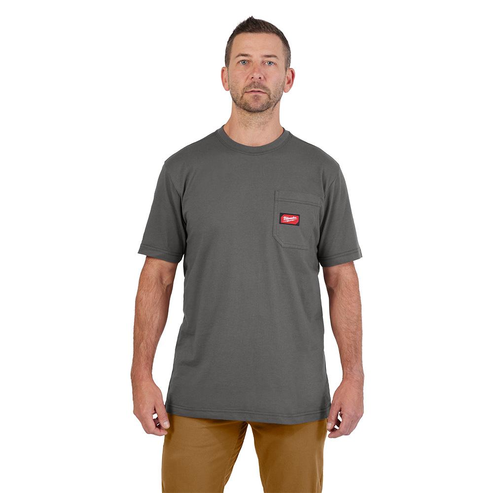 GRIDIRON™ Pocket T-Shirt - Short Sleeve Gray M<span class=' ItemWarning' style='display:block;'>Item is usually in stock, but we&#39;ll be in touch if there&#39;s a problem<br /></span>