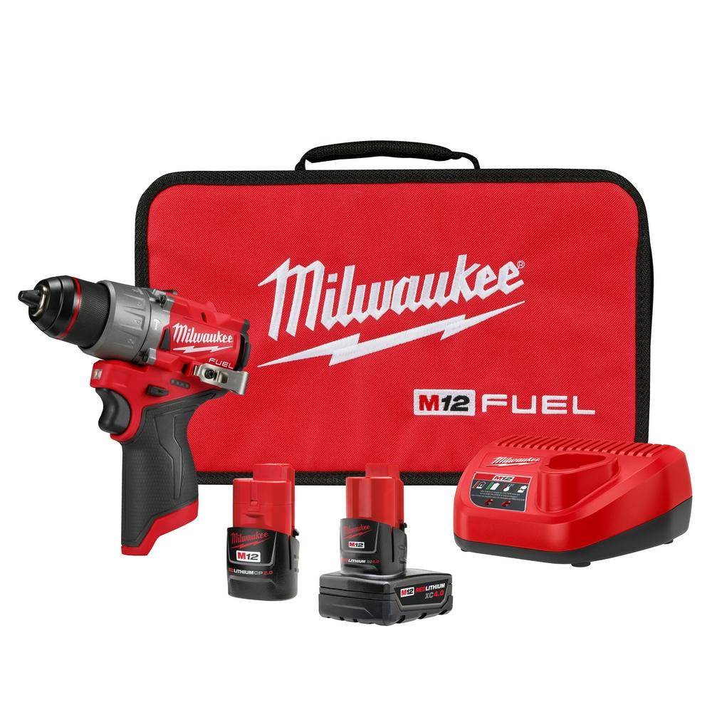 M12 FUEL™ 1/2&#34; Hammer Drill/Driver Kit<span class=' ItemWarning' style='display:block;'>Item is usually in stock, but we&#39;ll be in touch if there&#39;s a problem<br /></span>