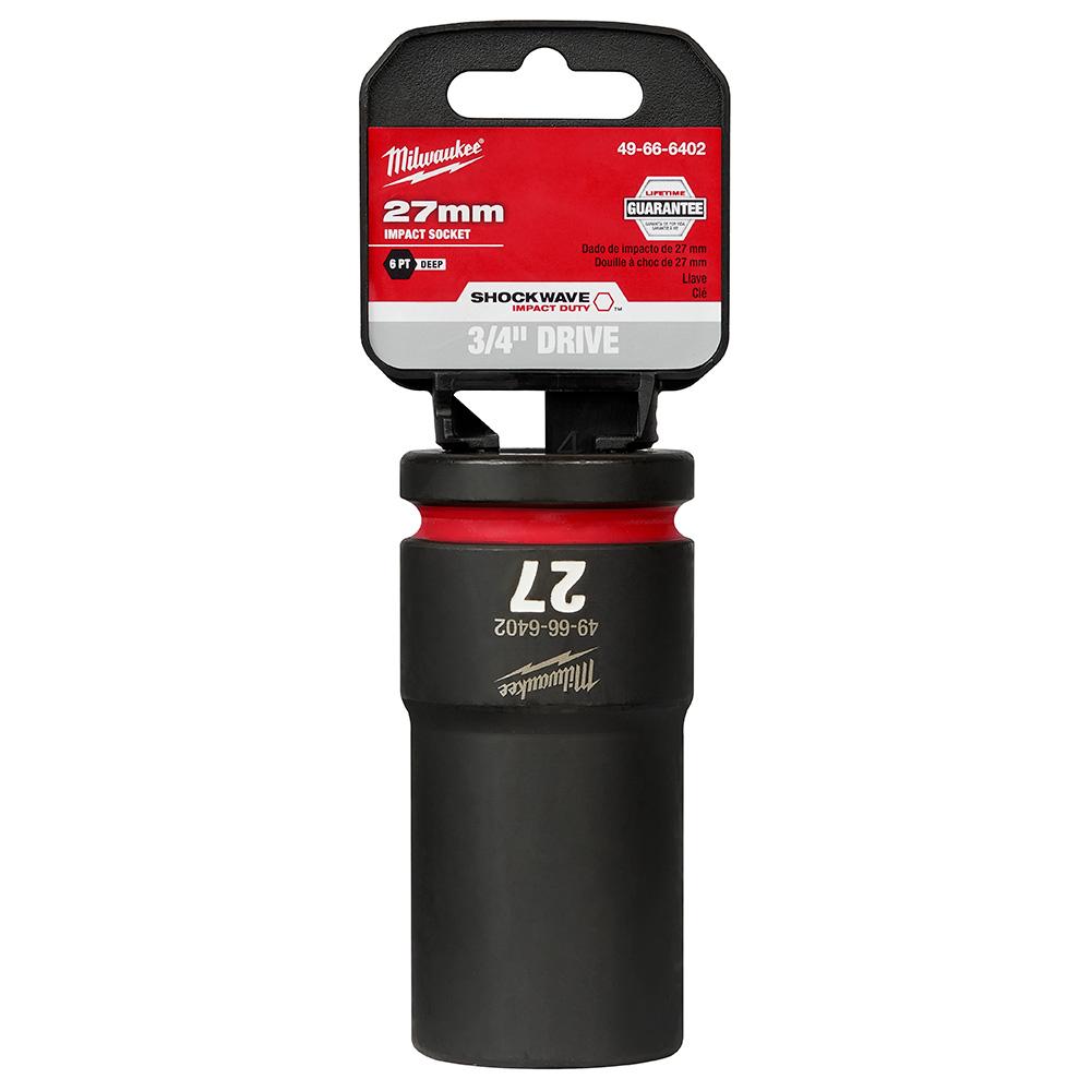 SHOCKWAVE™ Impact Duty™ 3/4&#34; Drive 27MM Deep 6 Point Socket<span class=' ItemWarning' style='display:block;'>Item is usually in stock, but we&#39;ll be in touch if there&#39;s a problem<br /></span>