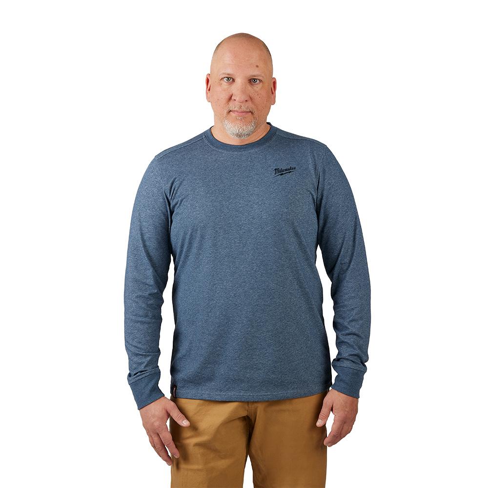 FREEFLEX™ Hybrid Work Tee - Long Sleeve - Blue XL<span class=' ItemWarning' style='display:block;'>Item is usually in stock, but we&#39;ll be in touch if there&#39;s a problem<br /></span>