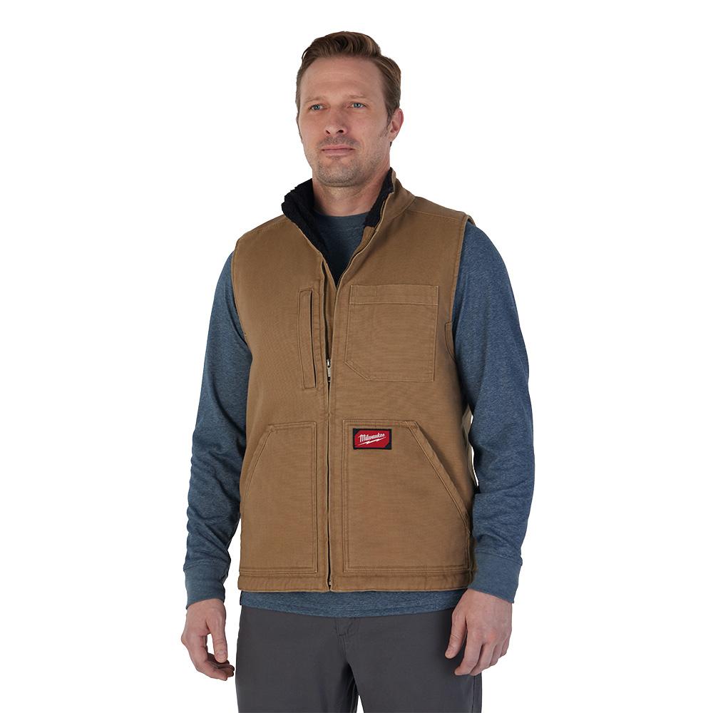 GRIDIRON™ Sherpa-Lined Vest - Brown L<span class=' ItemWarning' style='display:block;'>Item is usually in stock, but we&#39;ll be in touch if there&#39;s a problem<br /></span>