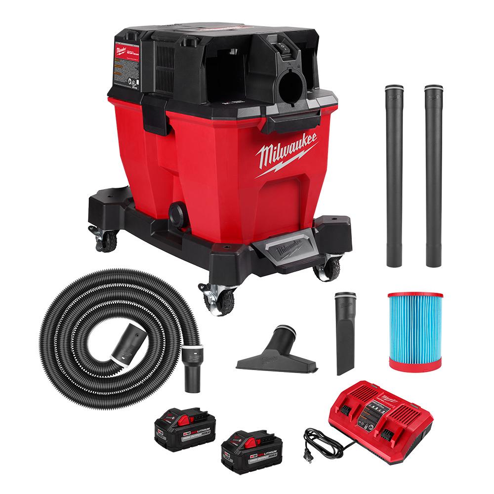 M18 FUEL™ 9 Gallon Dual-Battery Wet/Dry Vacuum Kit<span class=' ItemWarning' style='display:block;'>Item is usually in stock, but we&#39;ll be in touch if there&#39;s a problem<br /></span>