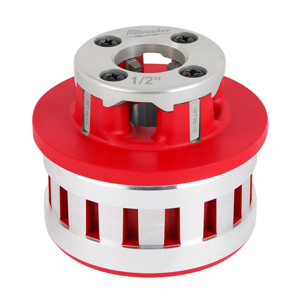 1/2&#34; HIGH SPEED NPT Portable Pipe Threading Forged Aluminum Die Head<span class=' ItemWarning' style='display:block;'>Item is usually in stock, but we&#39;ll be in touch if there&#39;s a problem<br /></span>