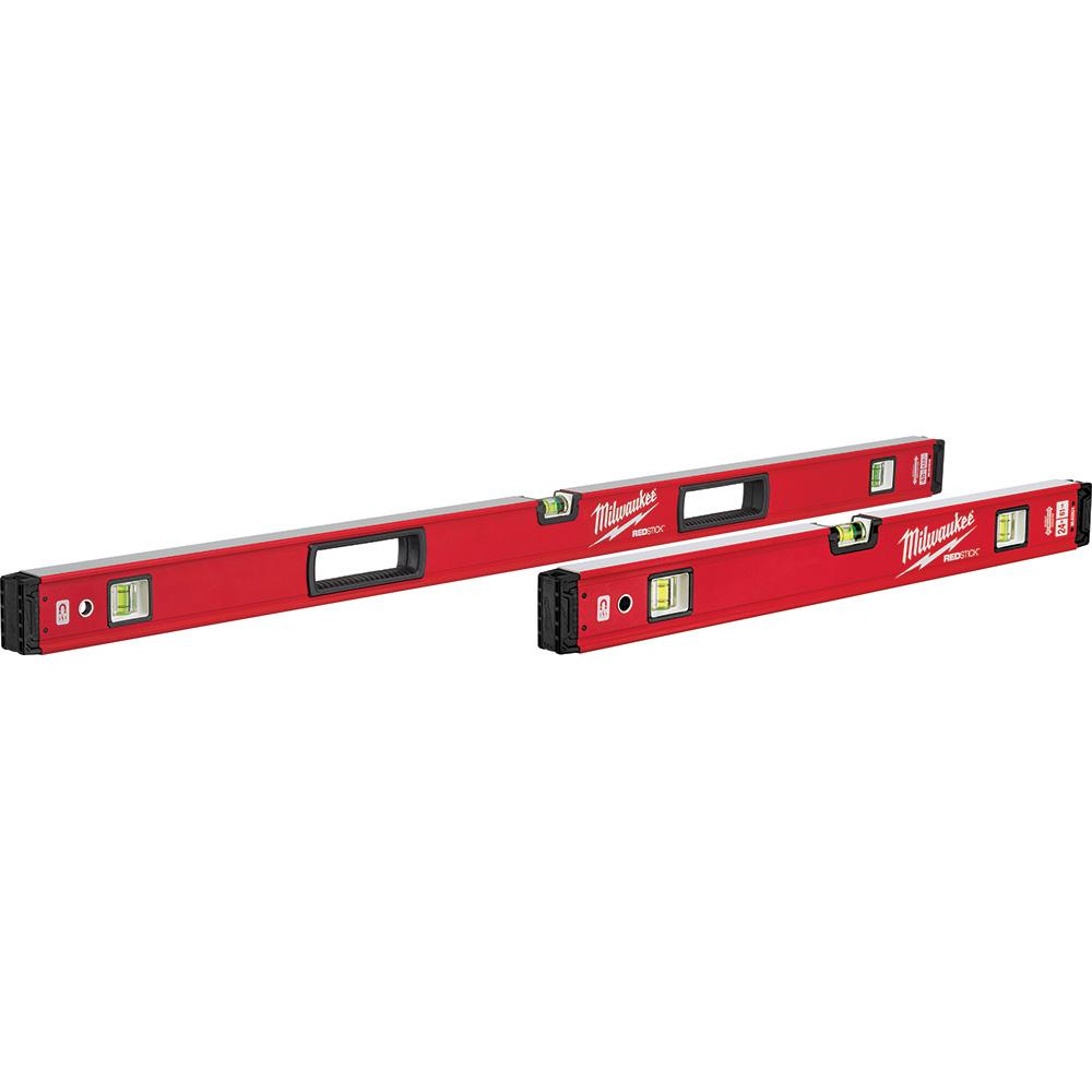 24 in./48 in. REDSTICK™ Magnetic Box Level Set<span class=' ItemWarning' style='display:block;'>Item is usually in stock, but we&#39;ll be in touch if there&#39;s a problem<br /></span>