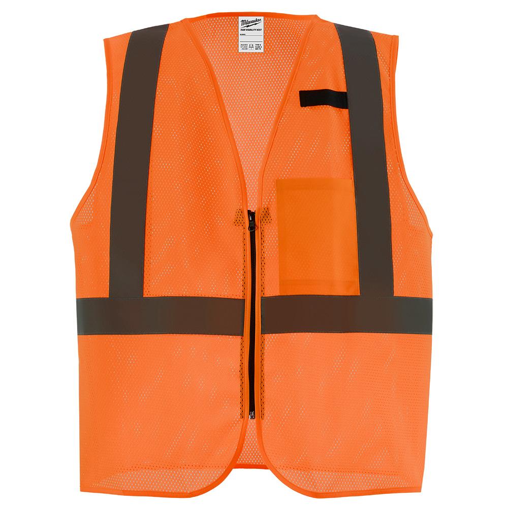 Class 2 High Visibility Orange Mesh One Pocket Safety Vest - L/XL<span class=' ItemWarning' style='display:block;'>Item is usually in stock, but we&#39;ll be in touch if there&#39;s a problem<br /></span>