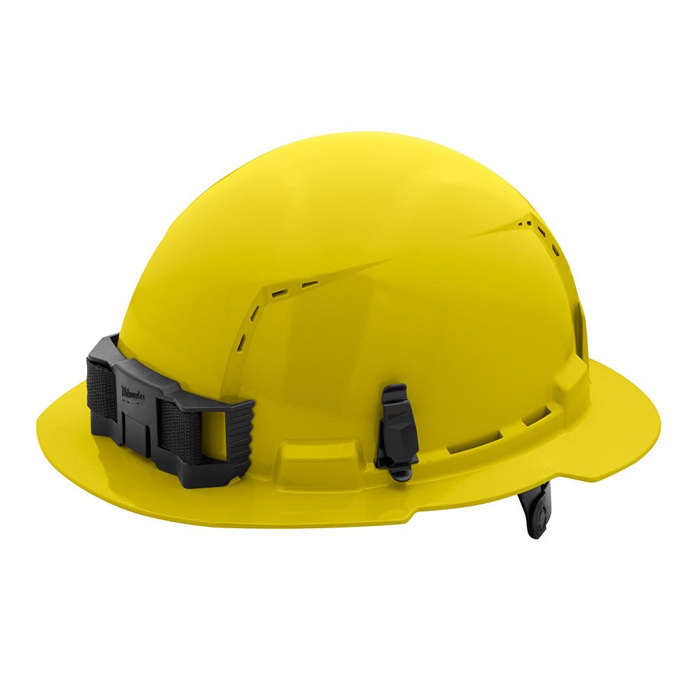 Yellow Full Brim Vented Hard Hat w/6pt Ratcheting Suspension - Type 1, Class C<span class=' ItemWarning' style='display:block;'>Item is usually in stock, but we&#39;ll be in touch if there&#39;s a problem<br /></span>