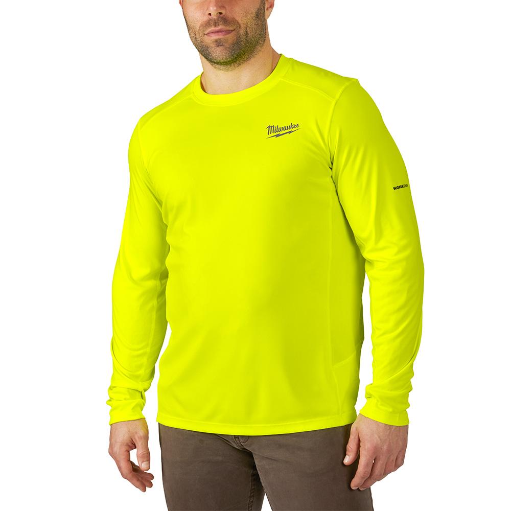 WORKSKIN™ Lightweight Performance Shirt - Long Sleeve - HI Vis 3X<span class=' ItemWarning' style='display:block;'>Item is usually in stock, but we&#39;ll be in touch if there&#39;s a problem<br /></span>