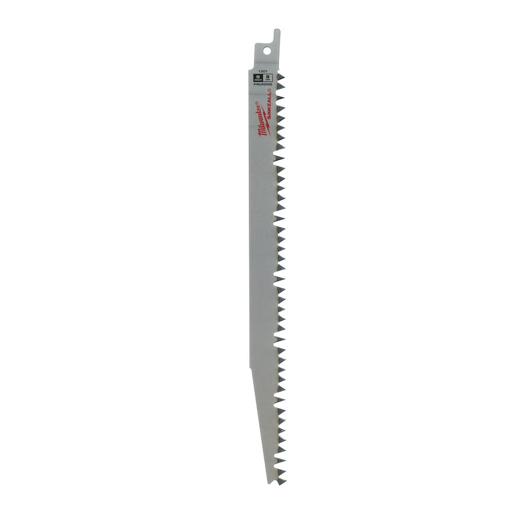 9 in. 4/5 TPI Pruning SAWZALL Reciprocating Saw Blade<span class=' ItemWarning' style='display:block;'>Item is usually in stock, but we&#39;ll be in touch if there&#39;s a problem<br /></span>