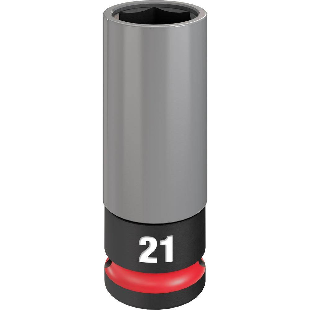 SHOCKWAVE Impact Duty™ 1/2 Drive 21MM Metric Lug Nut Wheel Socket<span class=' ItemWarning' style='display:block;'>Item is usually in stock, but we&#39;ll be in touch if there&#39;s a problem<br /></span>