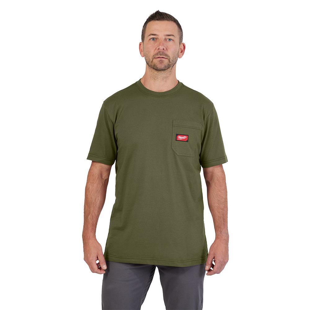 GRIDIRON™ Pocket T-Shirt - Short Sleeve Green L<span class=' ItemWarning' style='display:block;'>Item is usually in stock, but we&#39;ll be in touch if there&#39;s a problem<br /></span>