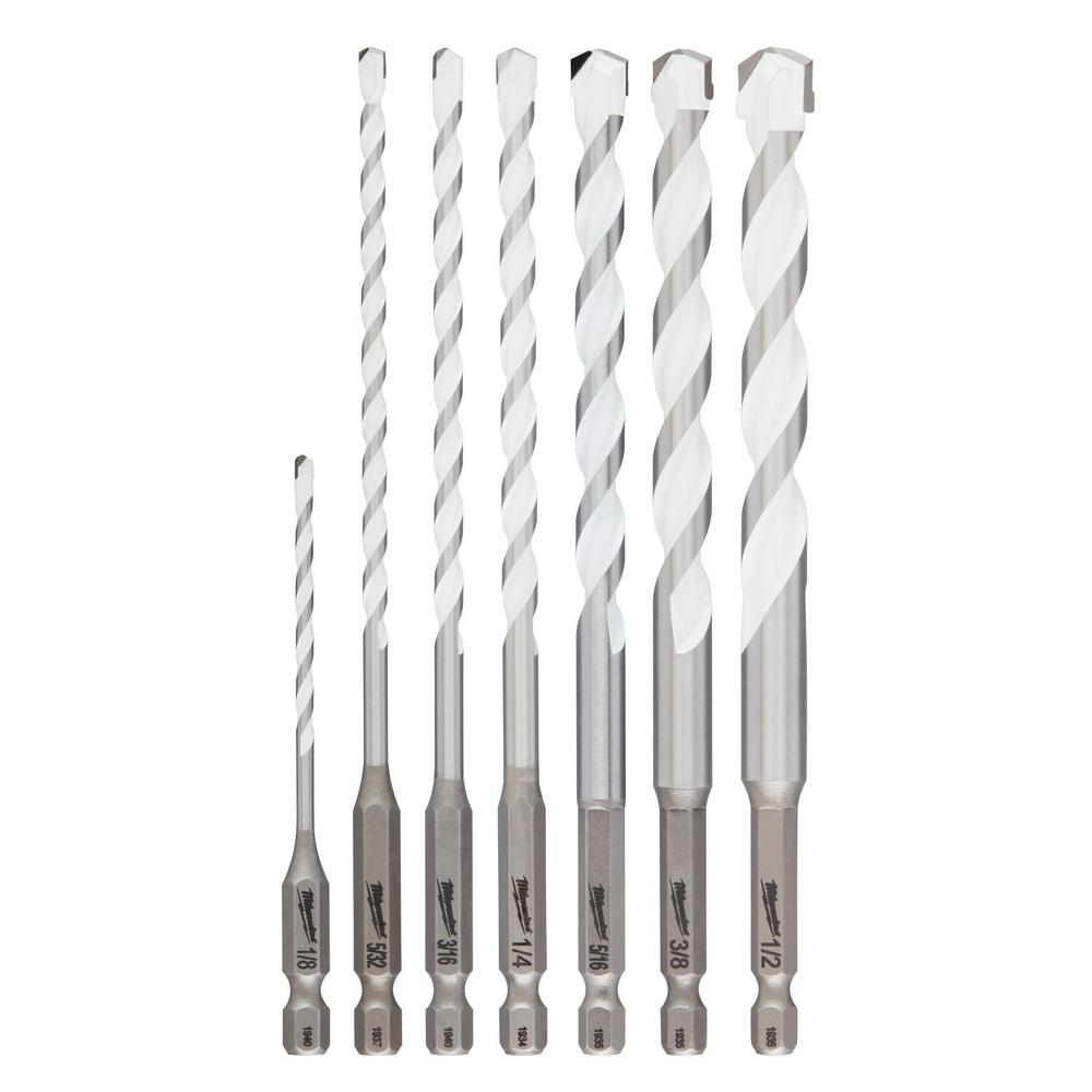 7pc. SHOCKWAVE Impact Duty™ Carbide Multi-Material Drill Bit Kit<span class=' ItemWarning' style='display:block;'>Item is usually in stock, but we&#39;ll be in touch if there&#39;s a problem<br /></span>