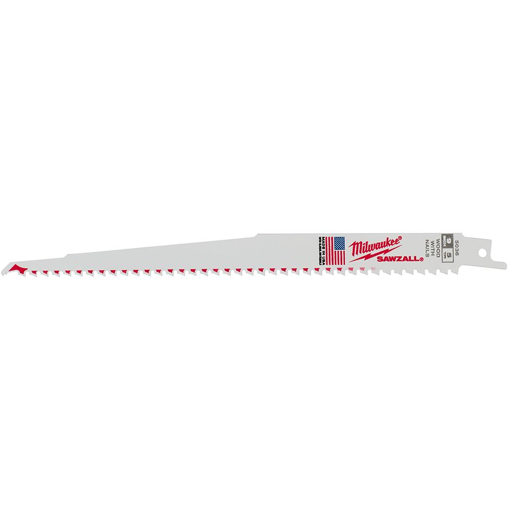 9 in. 5TPI Sawzall Blade<span class=' ItemWarning' style='display:block;'>Item is usually in stock, but we&#39;ll be in touch if there&#39;s a problem<br /></span>