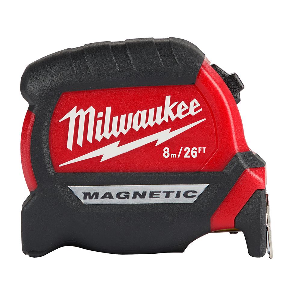 8M/26Ft Compact Magnetic Tape Measure<span class=' ItemWarning' style='display:block;'>Item is usually in stock, but we&#39;ll be in touch if there&#39;s a problem<br /></span>