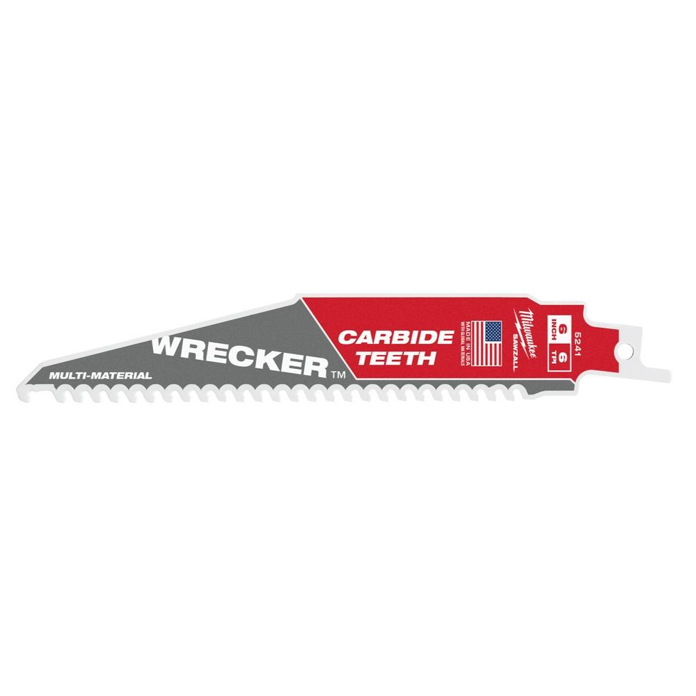 5PK 6TPI 6&#34; Carbide Wrecker Blades<span class=' ItemWarning' style='display:block;'>Item is usually in stock, but we&#39;ll be in touch if there&#39;s a problem<br /></span>