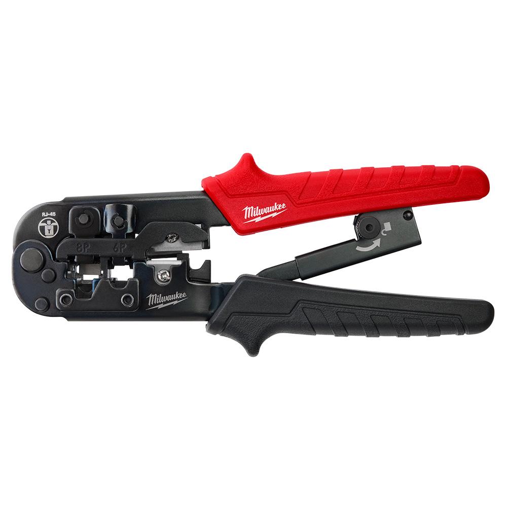 Ratcheting Pass-Through Crimper & Stripper<span class=' ItemWarning' style='display:block;'>Item is usually in stock, but we&#39;ll be in touch if there&#39;s a problem<br /></span>