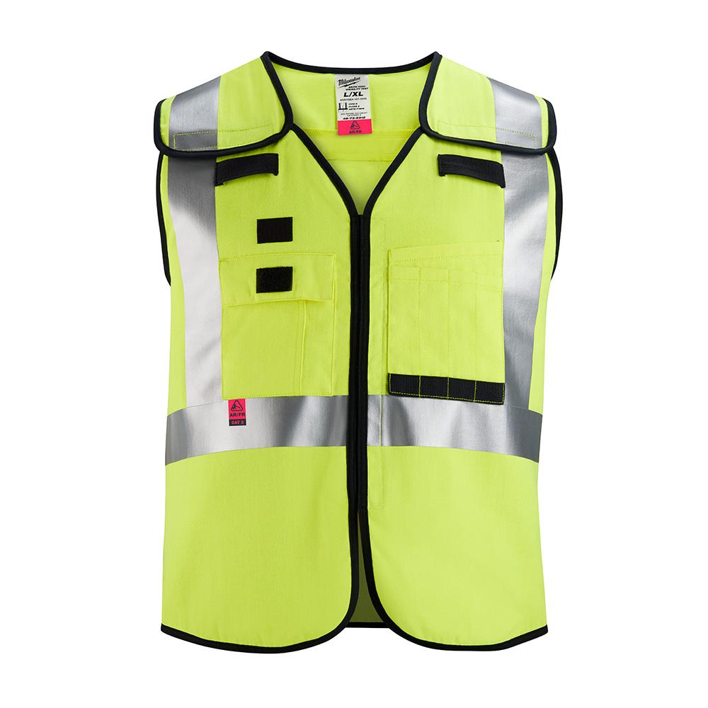 AR/FR Cat. 1 Class 2 Breakaway High Visibility Yellow Safety Vest  - S/M (ANSI/CSA)<span class=' ItemWarning' style='display:block;'>Item is usually in stock, but we&#39;ll be in touch if there&#39;s a problem<br /></span>