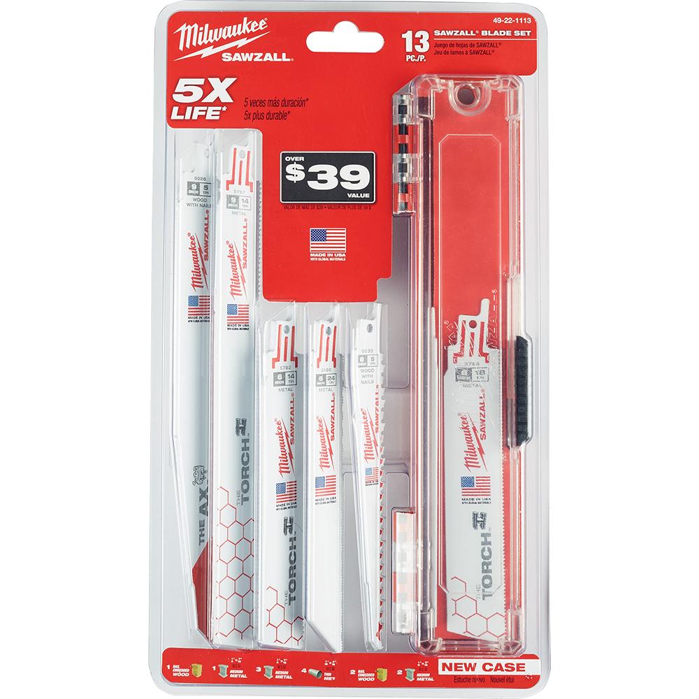 13 PC SAWZALL® Blade Set<span class=' ItemWarning' style='display:block;'>Item is usually in stock, but we&#39;ll be in touch if there&#39;s a problem<br /></span>