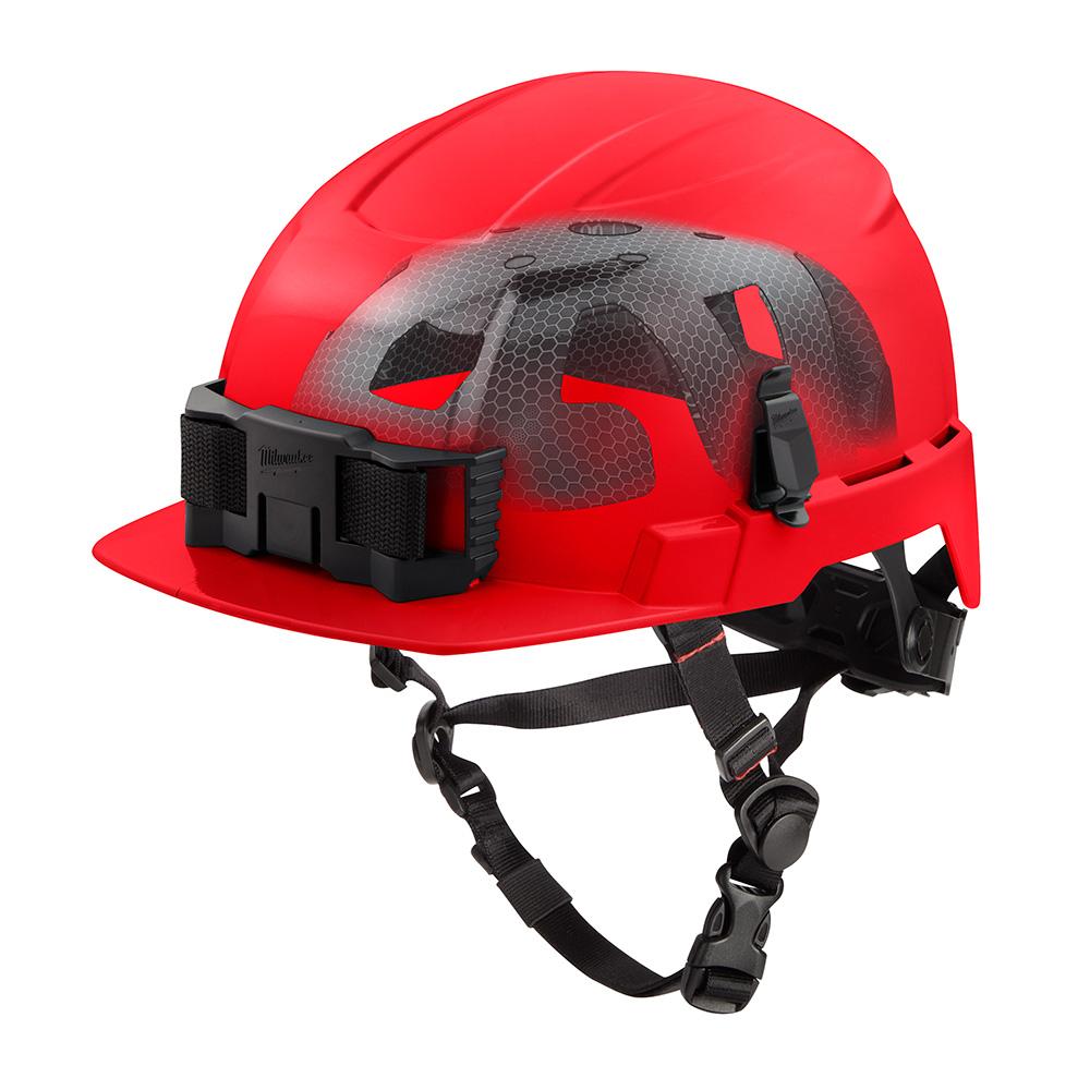 BOLT™ Red Front Brim Safety Helmet with IMPACT ARMOR™ Liner (USA) - Type 2, Class E<span class=' ItemWarning' style='display:block;'>Item is usually in stock, but we&#39;ll be in touch if there&#39;s a problem<br /></span>