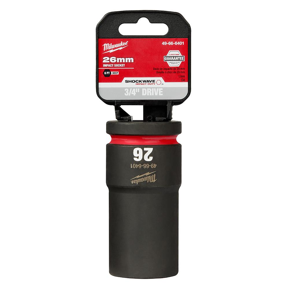 SHOCKWAVE™ Impact Duty™ 3/4&#34; Drive 26MM Deep 6 Point Socket<span class=' ItemWarning' style='display:block;'>Item is usually in stock, but we&#39;ll be in touch if there&#39;s a problem<br /></span>