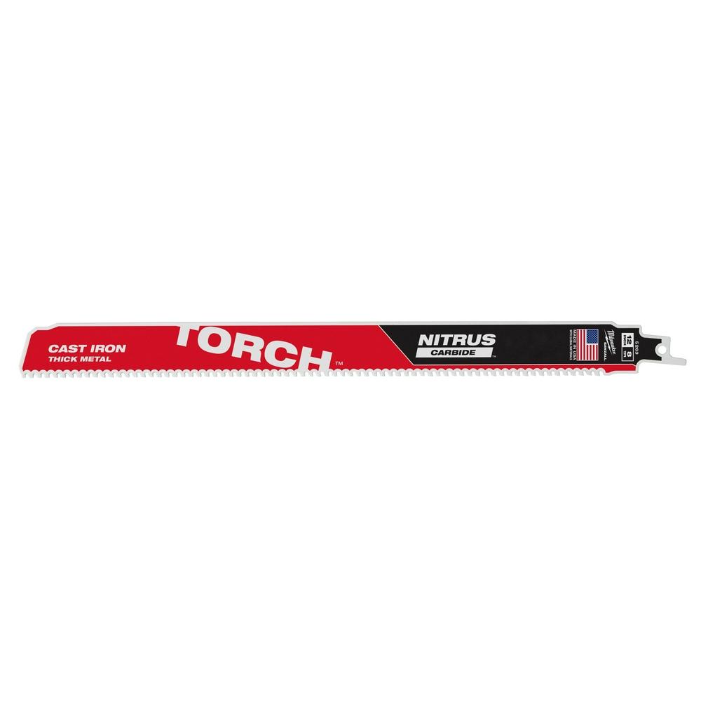 12 in. 7 TPI The TORCH with NITRUS Carbide SAWZALL Reciprocating Saw Blade - 5 Pack<span class=' ItemWarning' style='display:block;'>Item is usually in stock, but we&#39;ll be in touch if there&#39;s a problem<br /></span>