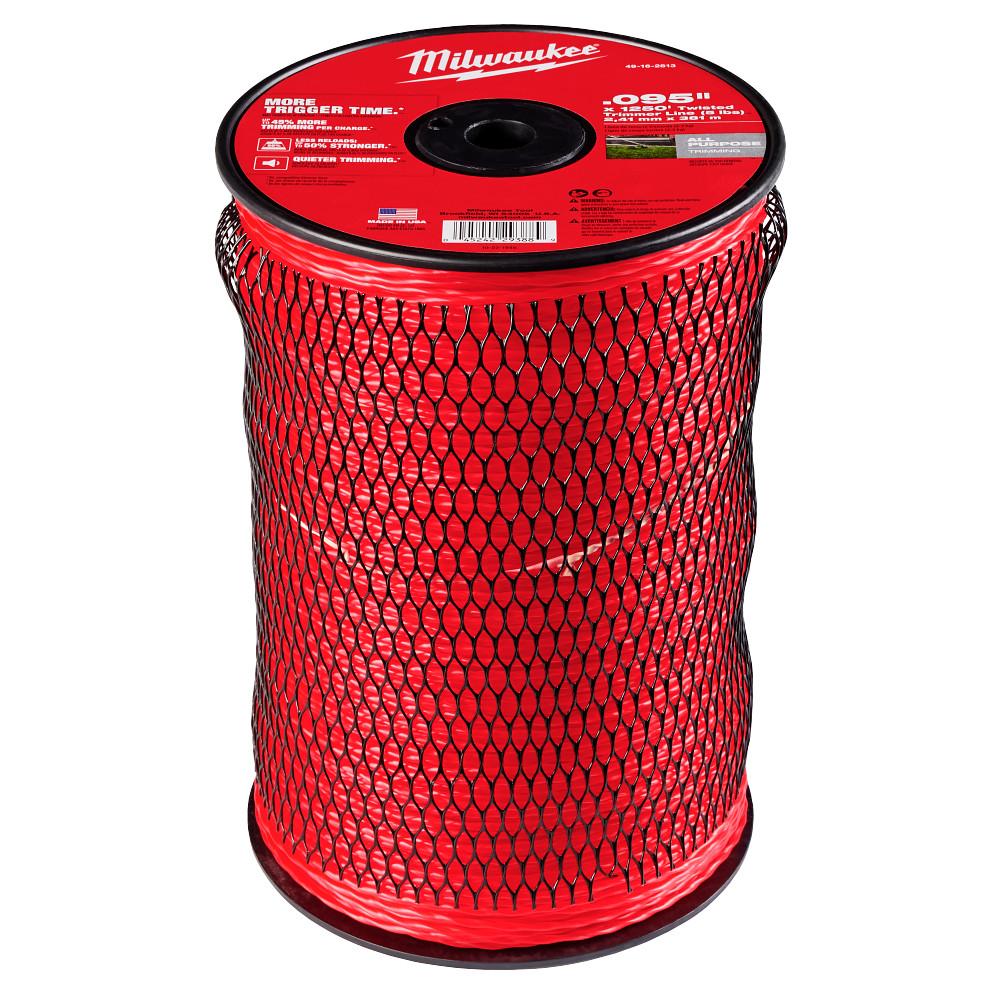 Milwaukee .105&#34; x 900&#39; (5 lbs.) Twisted Trimmer Line<span class=' ItemWarning' style='display:block;'>Item is usually in stock, but we&#39;ll be in touch if there&#39;s a problem<br /></span>