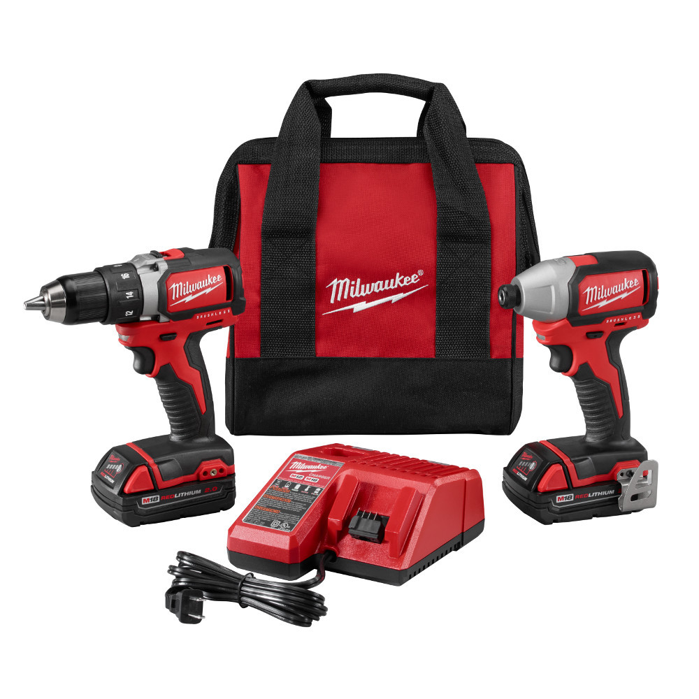 M18™ Compact Brushless Drill/Brushless Impact Combo Kit (2 Tool)-Reconditioned<span class=' ItemWarning' style='display:block;'>Item is usually in stock, but we&#39;ll be in touch if there&#39;s a problem<br /></span>