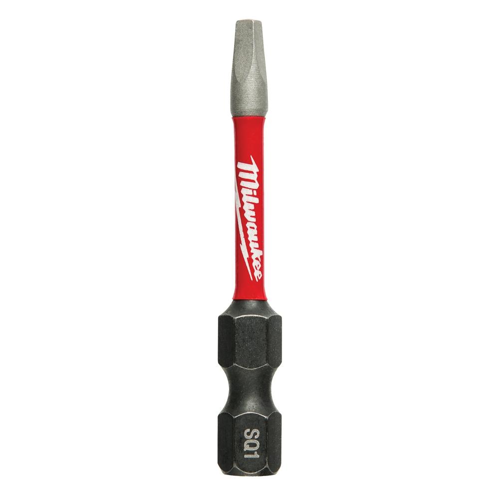 SHOCKWAVE™ 2 in. Impact Square Recess #1 Power Bits 25PK<span class=' ItemWarning' style='display:block;'>Item is usually in stock, but we&#39;ll be in touch if there&#39;s a problem<br /></span>