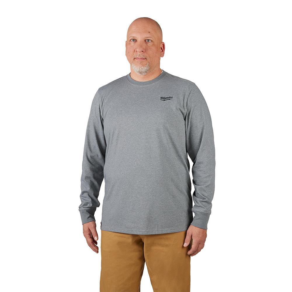 FREEFLEX™ Hybrid Work Tee - Long Sleeve - Gray L<span class=' ItemWarning' style='display:block;'>Item is usually in stock, but we&#39;ll be in touch if there&#39;s a problem<br /></span>