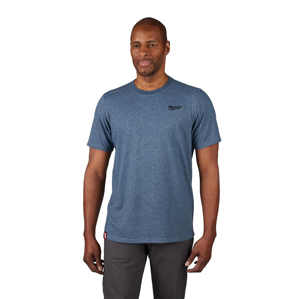 FREEFLEX™ Hybrid Work Tee - Short Sleeve - Blue L<span class=' ItemWarning' style='display:block;'>Item is usually in stock, but we&#39;ll be in touch if there&#39;s a problem<br /></span>