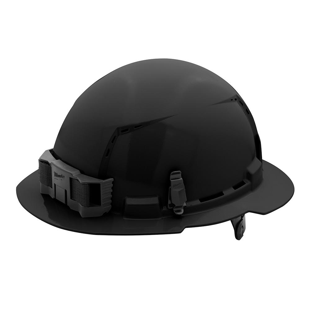 Black Full Brim Vented Hard Hat w/6pt Ratcheting Suspension - Type 1, Class C<span class=' ItemWarning' style='display:block;'>Item is usually in stock, but we&#39;ll be in touch if there&#39;s a problem<br /></span>