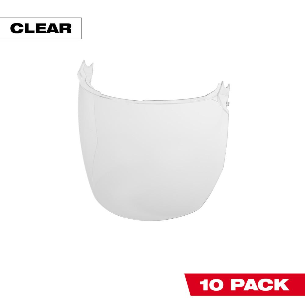 10pk Clear Face Shield Replacement Lenses (Helmet & Hard Hat Mount)<span class=' ItemWarning' style='display:block;'>Item is usually in stock, but we&#39;ll be in touch if there&#39;s a problem<br /></span>