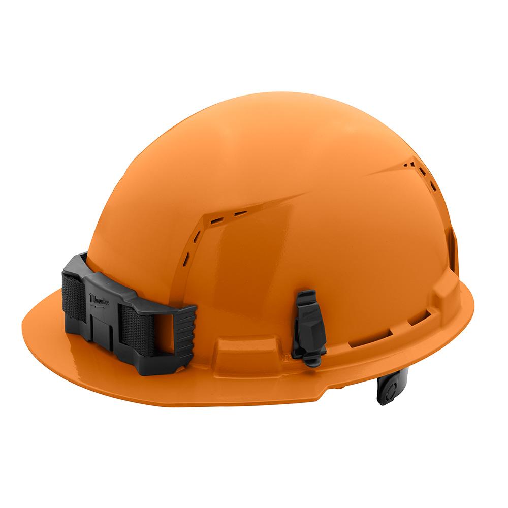 Orange Front Brim Vented Hard Hat w/6pt Ratcheting Suspension - Type 1, Class C<span class=' ItemWarning' style='display:block;'>Item is usually in stock, but we&#39;ll be in touch if there&#39;s a problem<br /></span>