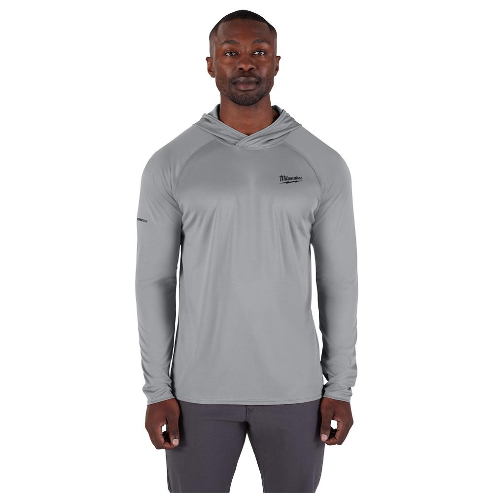 WORKSKIN™ Hooded Sun Shirt - GRAY XL<span class=' ItemWarning' style='display:block;'>Item is usually in stock, but we&#39;ll be in touch if there&#39;s a problem<br /></span>